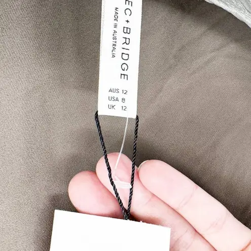 Bec & Bridge Fleur Maxi Dress Iridescent Silver Size 8 US NWT