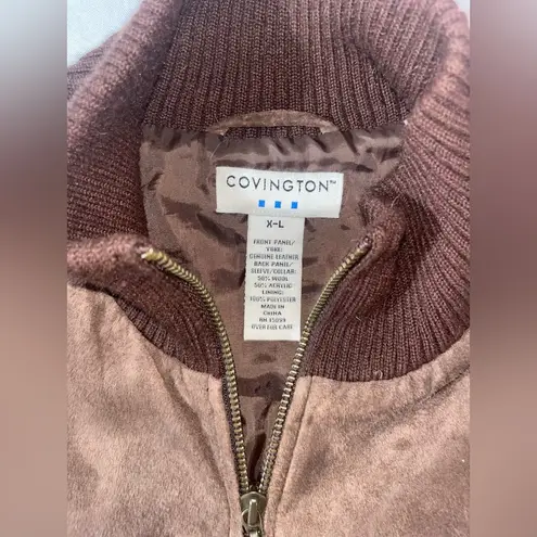 Covington Leather And Wool Coat