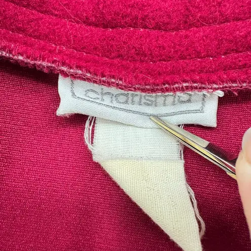 Vintage 80s Burgundy Bath Robe Open Front Tie Waist Union Made in the USA Large Red