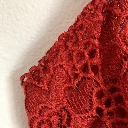 Maurice's 5/$25  Allover Lace Bralette in Red