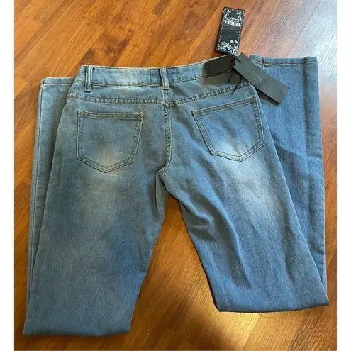 Thrill Women’s Jeans 30” Juniors‎ 5 Skinny Stretch New Blue Size undefined