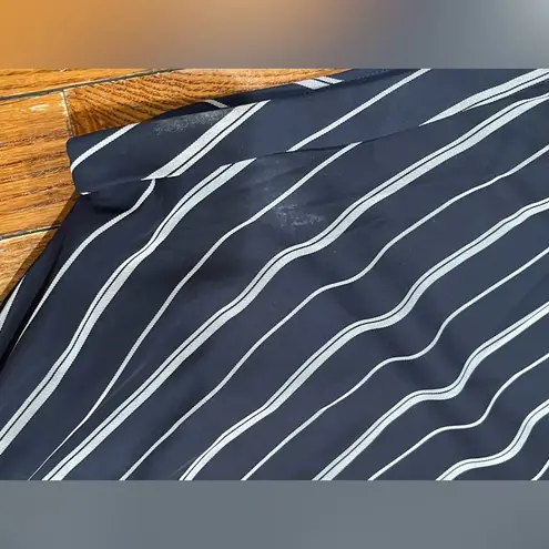 ECI  Navy and White Striped Jumpsuit