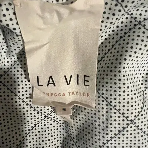 Rebecca Taylor LA VIE DENIM & FAUX FUR JACKET - LIGHT DENIM Size M