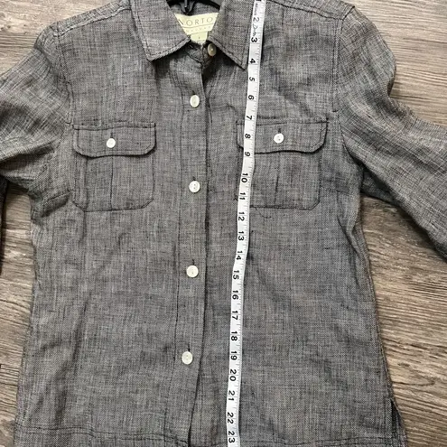 Norton Mcnaughton  Charcoal Casual Button-Down Shirt