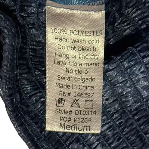 Brooklyn Karma Strapless Top, Hankerchief Y2K Top Womens Size Medium Blue