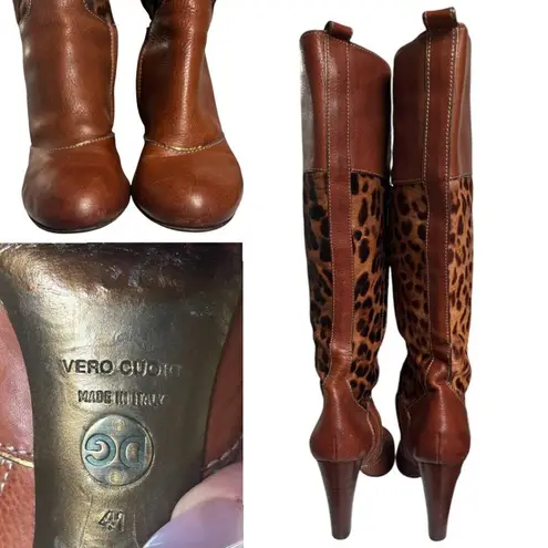 Dolce & Gabbana AUTHENTIC Y2K D&G FUR LEOPARD KNEE HIGH BOOTS US 10/41 MOB WIFE