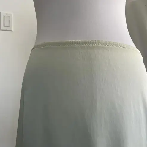 Vintage Fairy Grunge Mint Green Midi Half Slip Skirt with Lace Brown Bow Dainty Size undefined