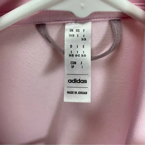 Adidas  | Essentials Colorblock Tricot Full Zip Track Jacket Purple/Pink Sz Small