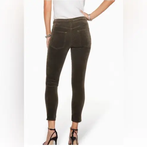 Ramy Brook NEW Velvet Helena Skinny 5 Button Pockets Green Clover Size 31
