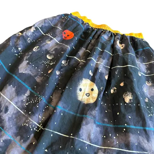 Modcloth  100% Cotton Space Universe Planet Skirt A-Line Full Size Medium thumbnail 10