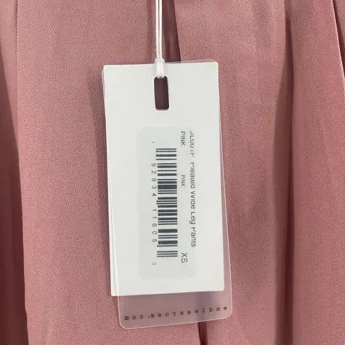 Endless Rose Pants Size Extra Small Pleated Pink NWT Wide Leg High Waist Office