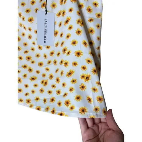 We Wore What Ditsy Daisies Mini Slip Skirt NWT Size Small