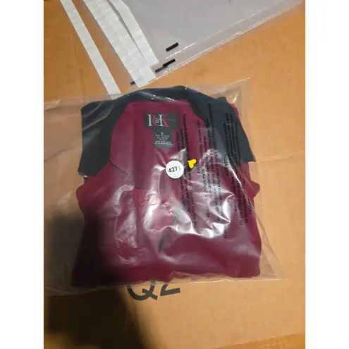 R&K Originals Red & Black Colorblock Blazer, Faux Suede Jacket, Women's Size 10