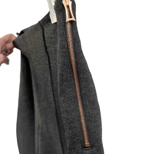 Kit And Ace Gray Pant High Waist Straight Leg Ponte Knit Womens Size 4