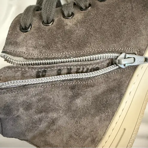 Like New Hartjes XS Bandy Grey Lace Boot with Side Zip Gray Size 9