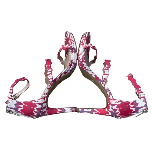 Kelly & Katie Litton Strappy Heel Sandals Pink Purple Size 7 Zip Platform - Image 6