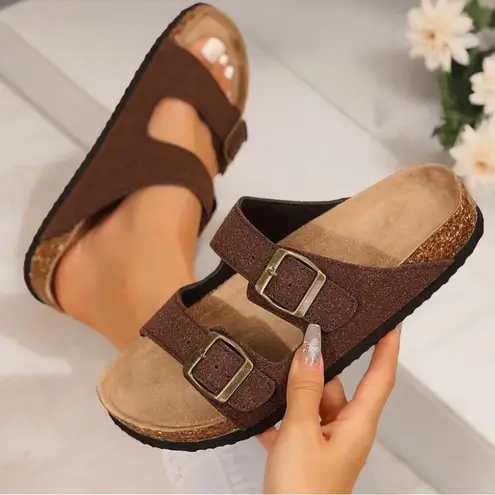Women’s Flats Sandals–Adjustable Buckle Slip