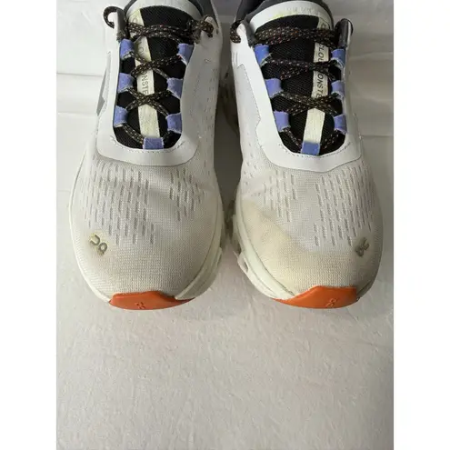 On Cloudmonster Shoes Womens Size 6.5 White Blue Running CloudTec Helion Foam