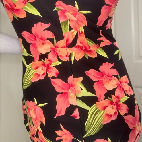 st. john's bay  Floral One Piece Swimsuit Size 10.