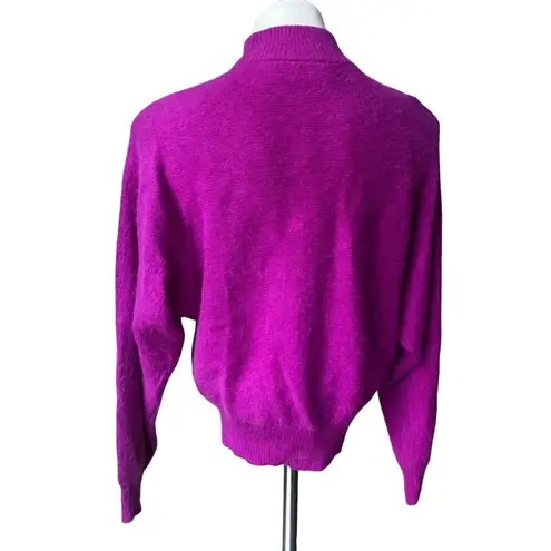 Rafaella NWT,  Y2K Angora Blend Dolman Sleeve Mock Turtleneck Sweater, Sz M