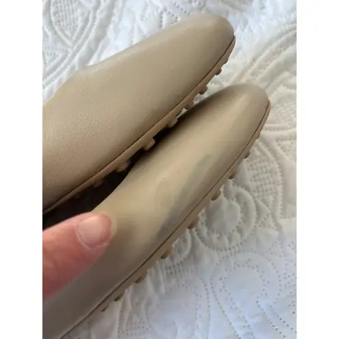 M Gemi The Felize Loafer Flats Beige Italian Leather Women Size 38 Tan