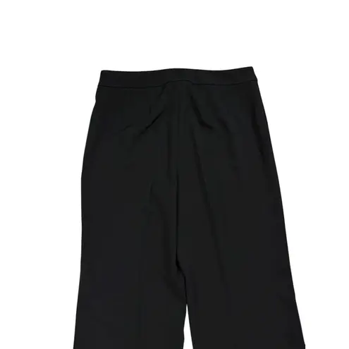 St. John Women's Size 6 Diana Straight Leg Crepe Marocain Black Pants Career