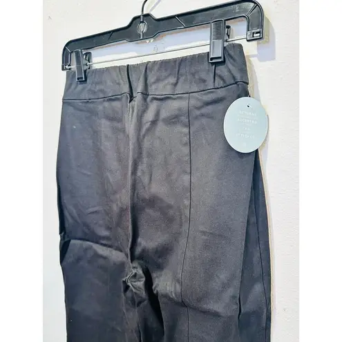 NWT HILL HOUSE Women's Black Cropped Stretch Trouser The Claire Pants Size XS