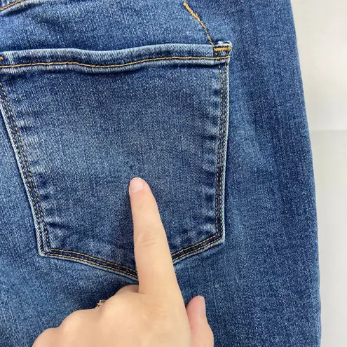 Mossimo Denim Mossimo women's blue medium wash power stretch high rise skinny denim jeans 12 - Image 7