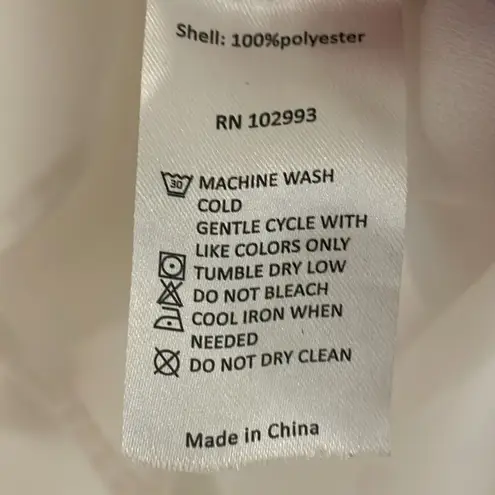 Adam Lippes EUC White Sateen Top Short Sleeve Nice quality! Size 0