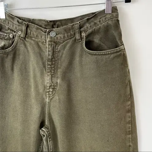 Calvin Klein Vintage  Green Denim Tapered Jeans Sz 20 Y2K