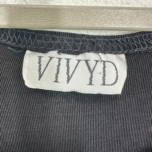 Vintage Black Babydoll Stretch Jersey Knit Short Sleeve Mini Dress Fit Flare 90s