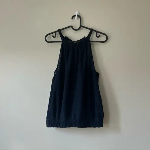 Ramy Brook Noah Navy Tank Top