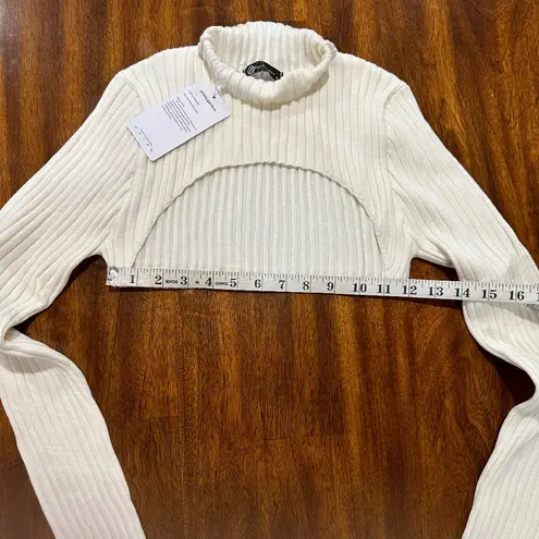 Pretty Garden Mock Neck Bolero Top