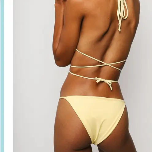 Fleur Swim Tulip Bikini Bottoms: Soleil Yellow Size XL
