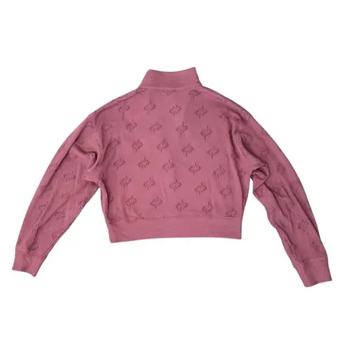 Victoria’s Secret PINK Thermal Waffle Knit Jogger Pants Top Set Soft Begonia XS