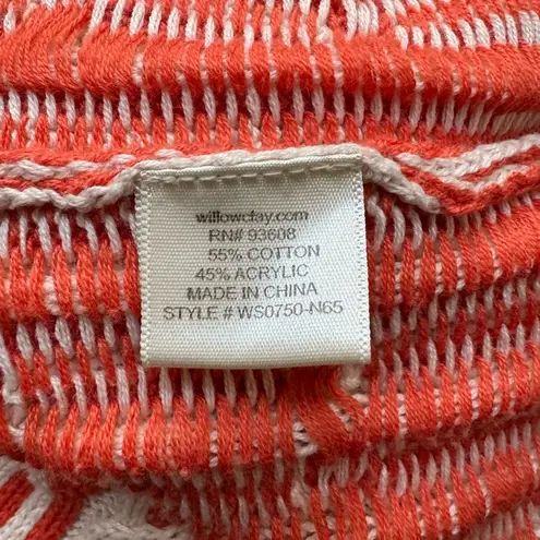 Willow & Clay Orange & Ivory Knit Sweater - Medium
