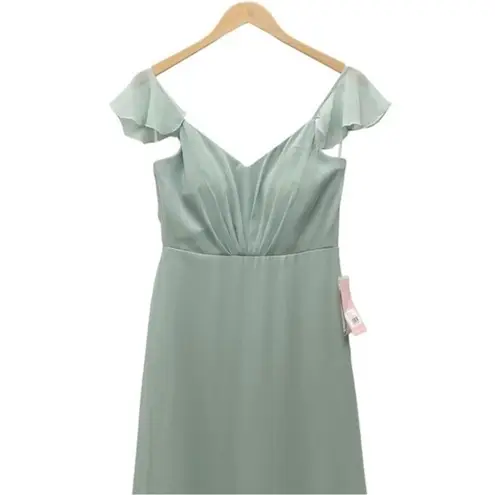 Birdy Grey NWT Kae Dress Sage Green Size Small Maxi Full Length Bridesmaid NEW