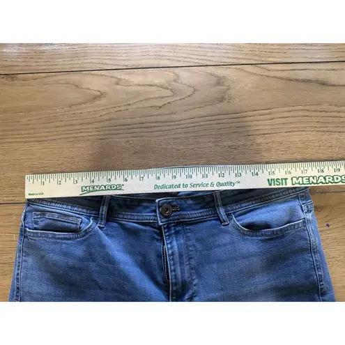 J Jill Jeans Size 12 Authentic Fit Blue Slim Ankle Denim Stretch Preppy Modern