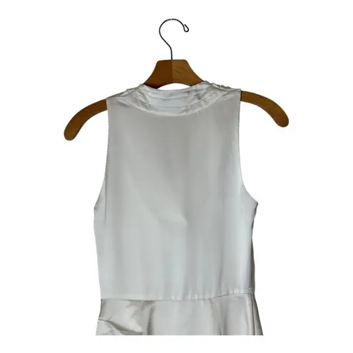 Milly Dress Women 0 White Satin Sleeveless Cowl Neck Nia Mini Bridal Party