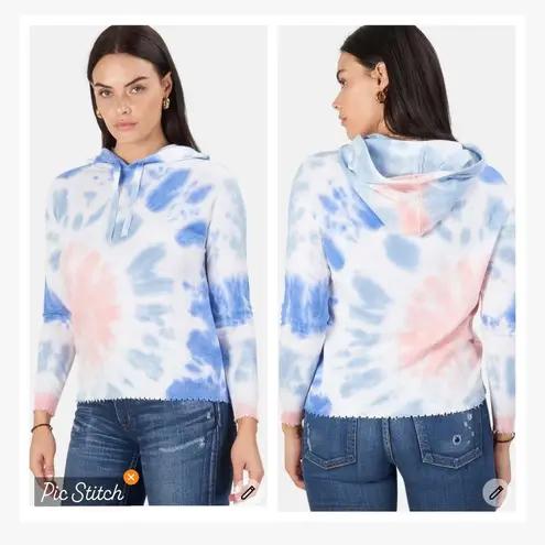 Minnie Rose  Cashmere Tie Dye Hoodie Sweater - Image 2