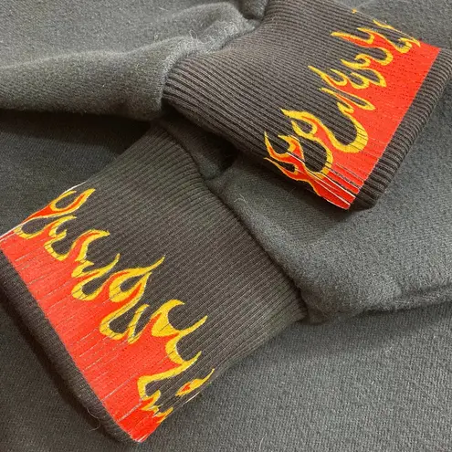 Drifter black oversized hoodie sweatshirt, Unisex long graphic rock anthem top