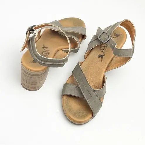 NOVACAS Cross Toebed Adjustable Ankle Straps Block Heel Sandals, EU 38 Size 7