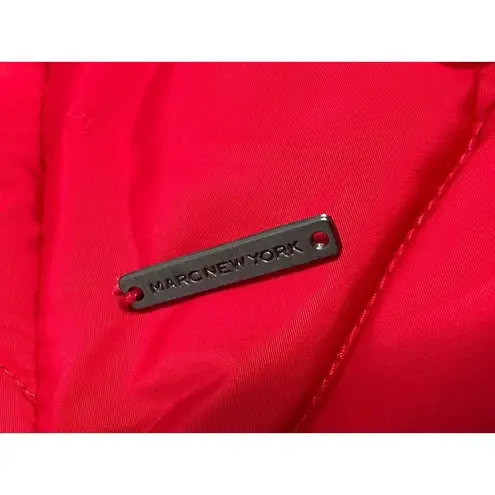 Andrew Marc Marc New York Womens Red Puffer Vest Size Small
