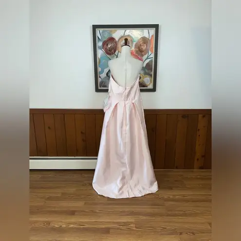 Alfred Sung Stunning New Satin Twill High Low Gown!