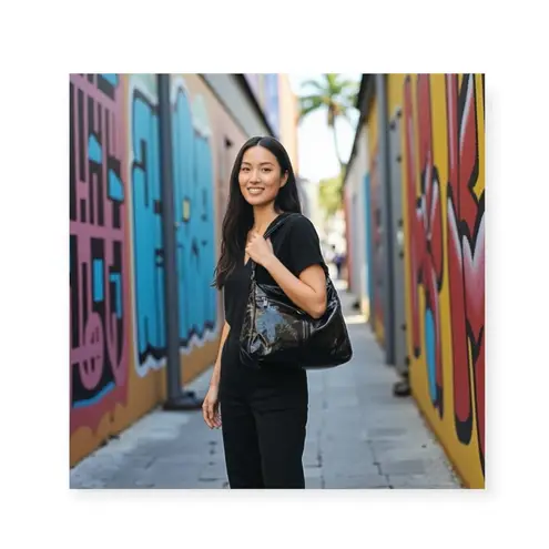 Rare: Tylie Malibu ✽ Patent Leather Exeter Bag ✽ Dark Hunter Green ✽ Handmade ✽