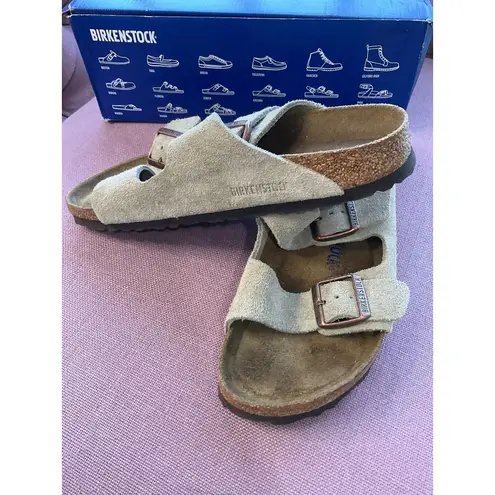 Birkenstock  Arizona Soft Footbed Sandals in Taupe 40 9 9.5 With Box Womens