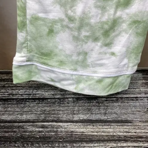 BORN Women's Green & White Print Soft Jogger Athleisure Pants M Size M