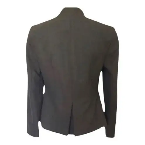 Signature by Larry Levine Olive Green Jacket Size 6 Collarless Formal Business