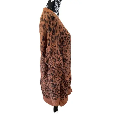 Maurice's  Leopard Print Cardigan Casual Career Workwear Winter