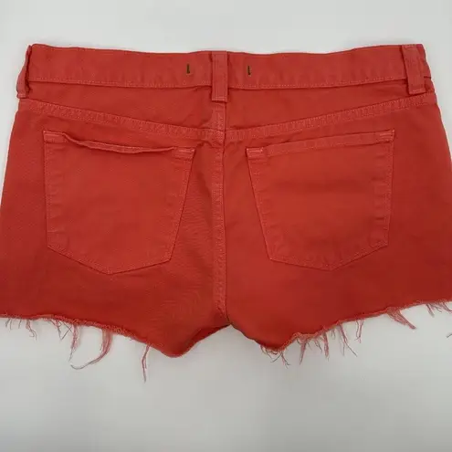 J Brand  Tangerine Cut Off‎ Raw Hem Shorts Size 28